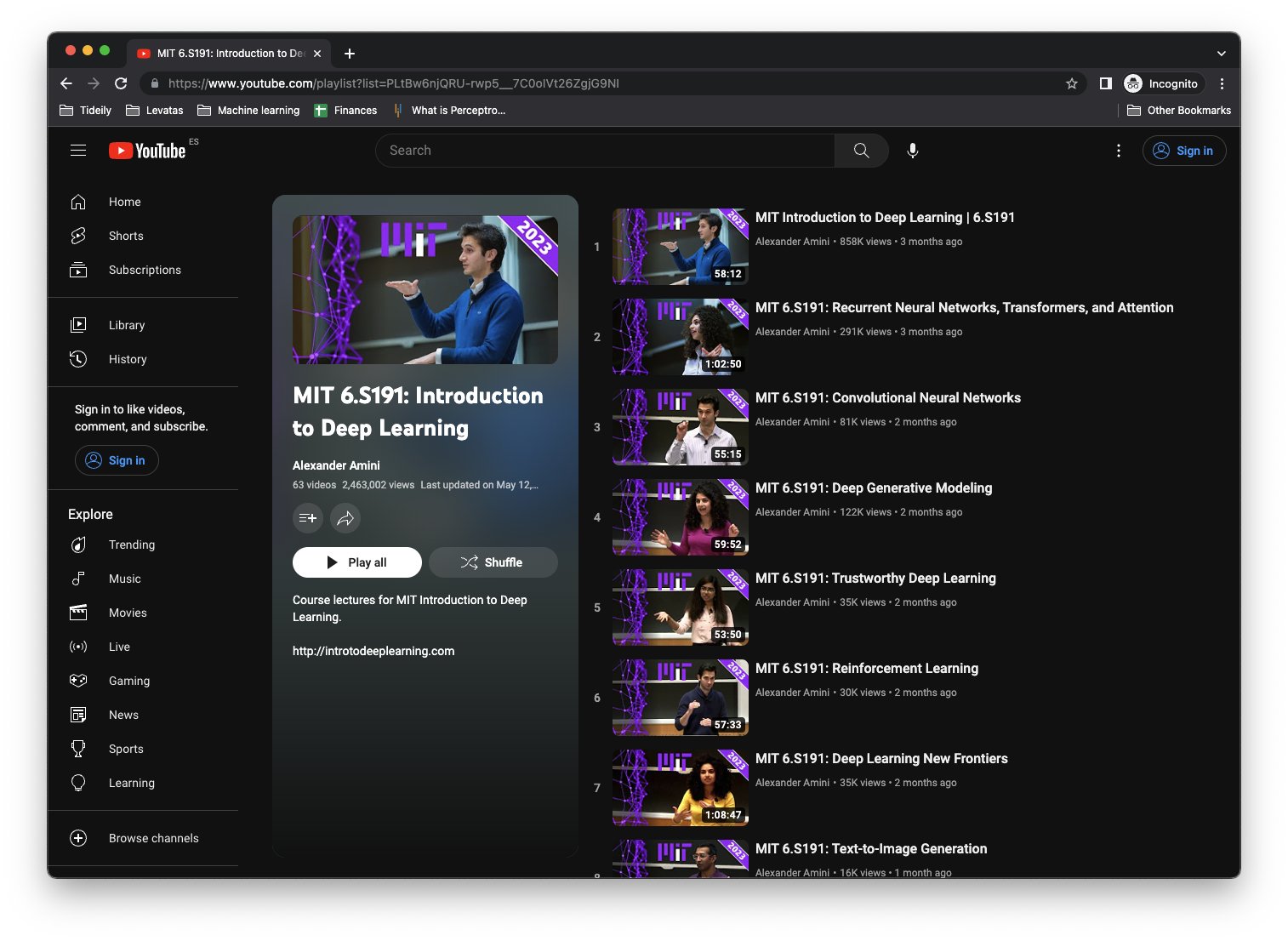 MIT Releases Free Deep Learning Introduction Course on YouTube
