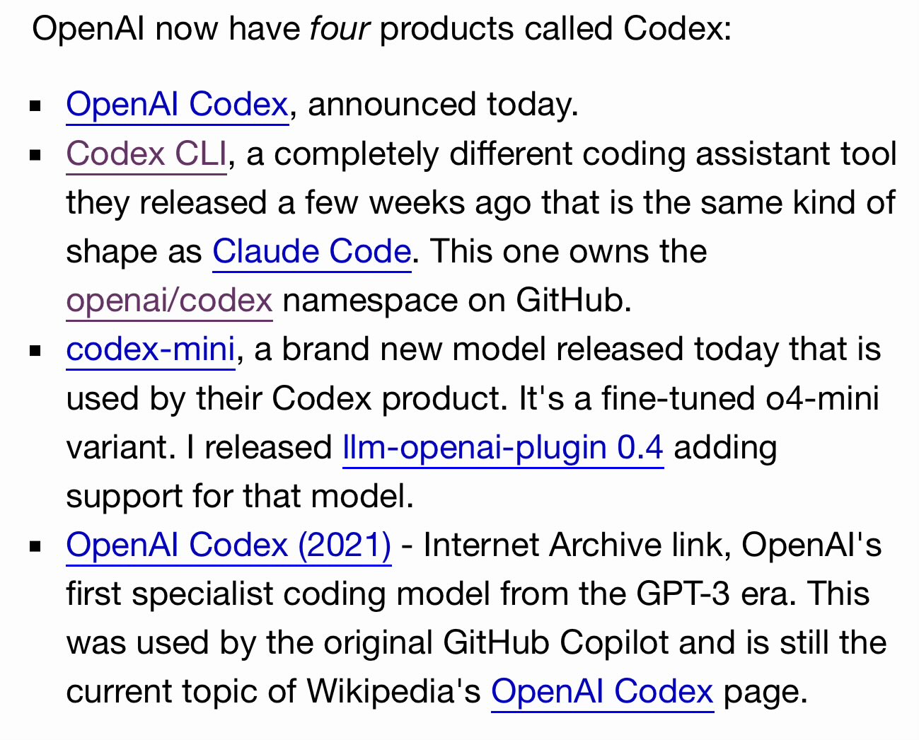 OpenAI Codex: Complete Collection of References