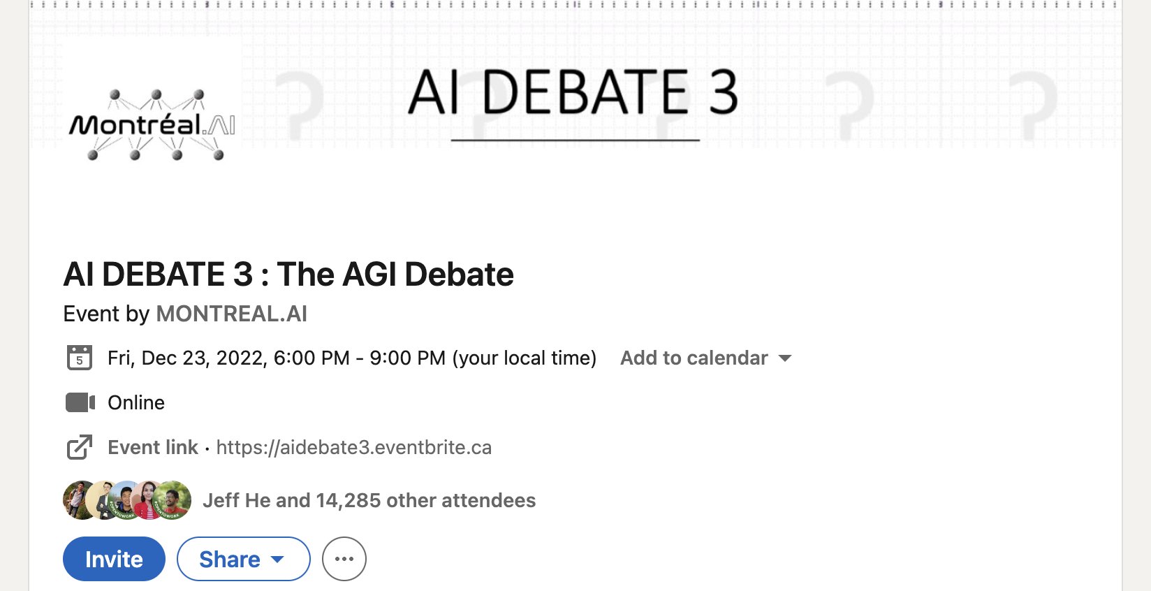 AI Debate 3 Reaches 14K Attendees, Targets 100K
