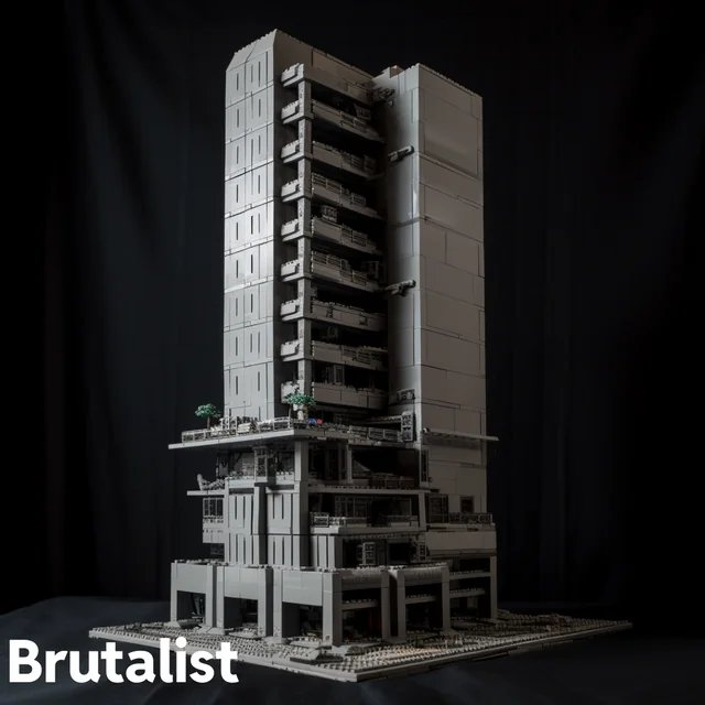 Lego Skyscrapers in Different Architectural Styles by Midjourney AI