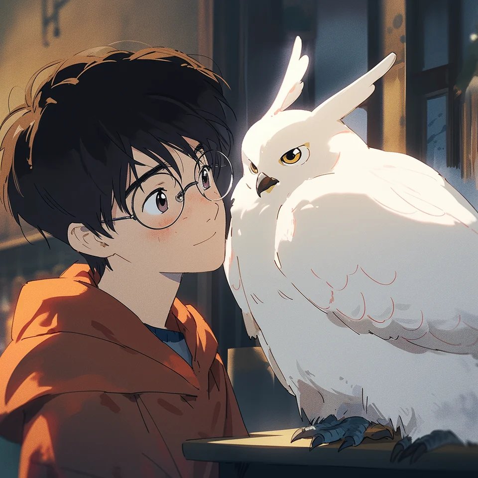 Harry Potter meets Studio Ghibli in Midjourney AI artwork