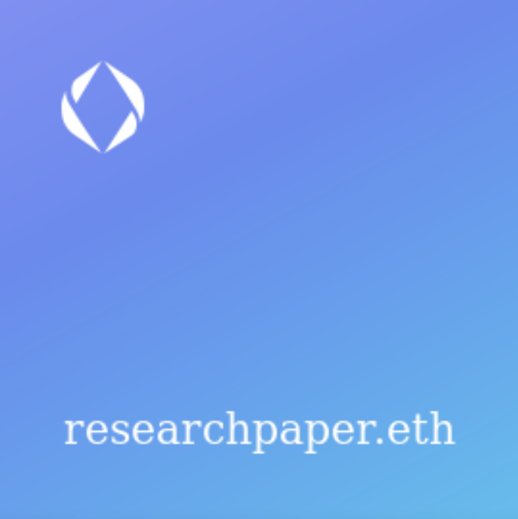 ResearchPaper.Eth: Web3 Marketplace for Research Paper NFTs