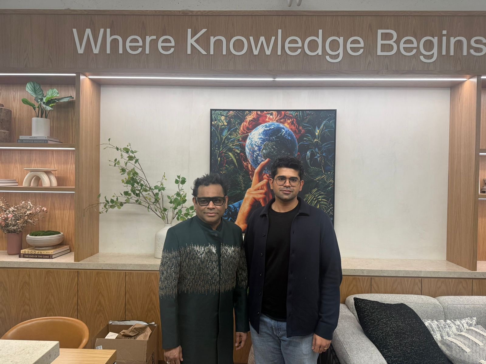 A.R. Rahman visits Perplexity AI for Comet browser demo