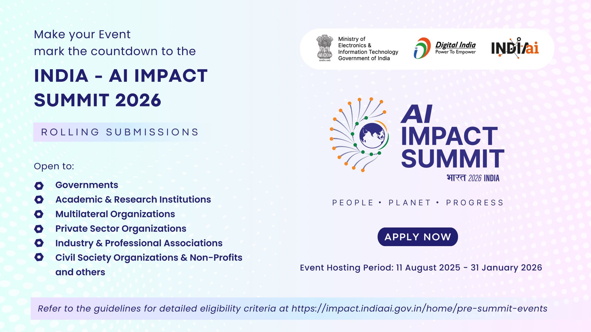 India AI Impact Summit 2026 Global Pre-Summit Events Announced