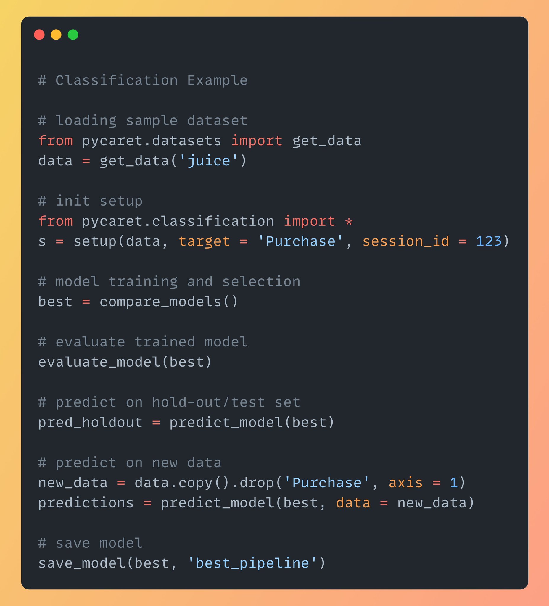 PyCaret: Open-Source Python Library for Automated Machine Learning