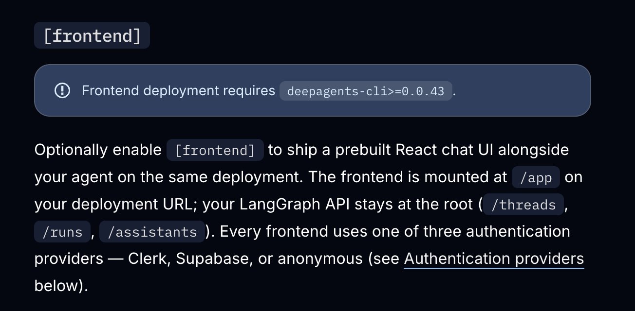 Out-of-the-Box Frontend UI for AI Agents with Streaming