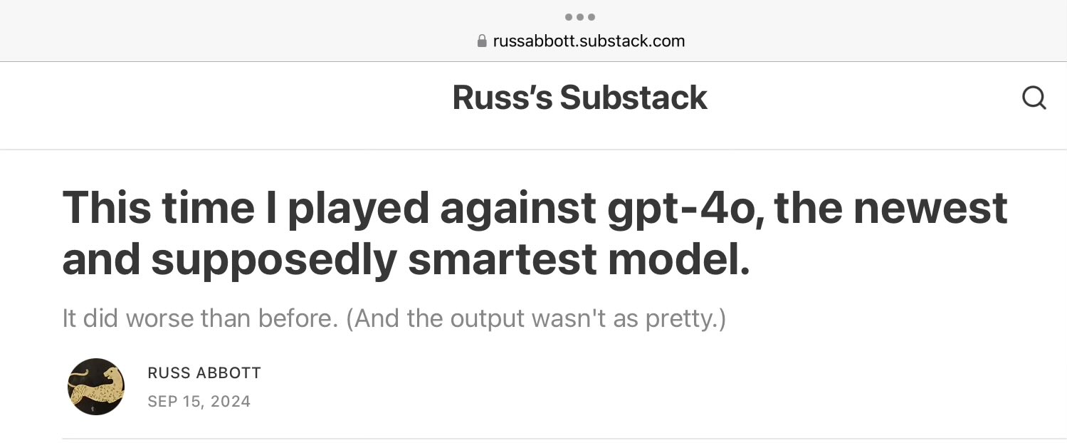 GPT-o1 Struggles with Reverse Tic-Tac-Toe Logic Task