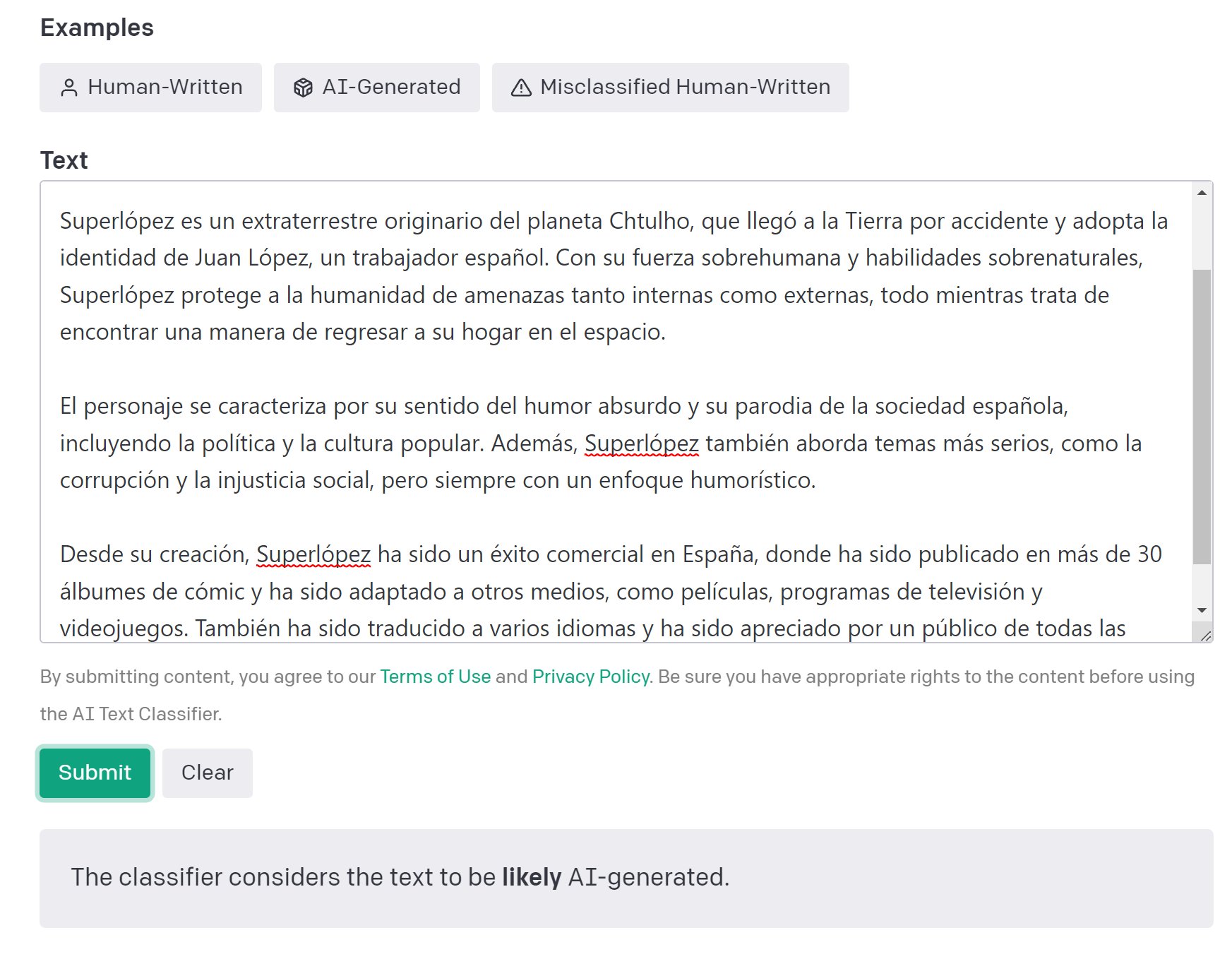 ChatGPT’s Wikipedia Article Generation: Capabilities and Detection Flaws
