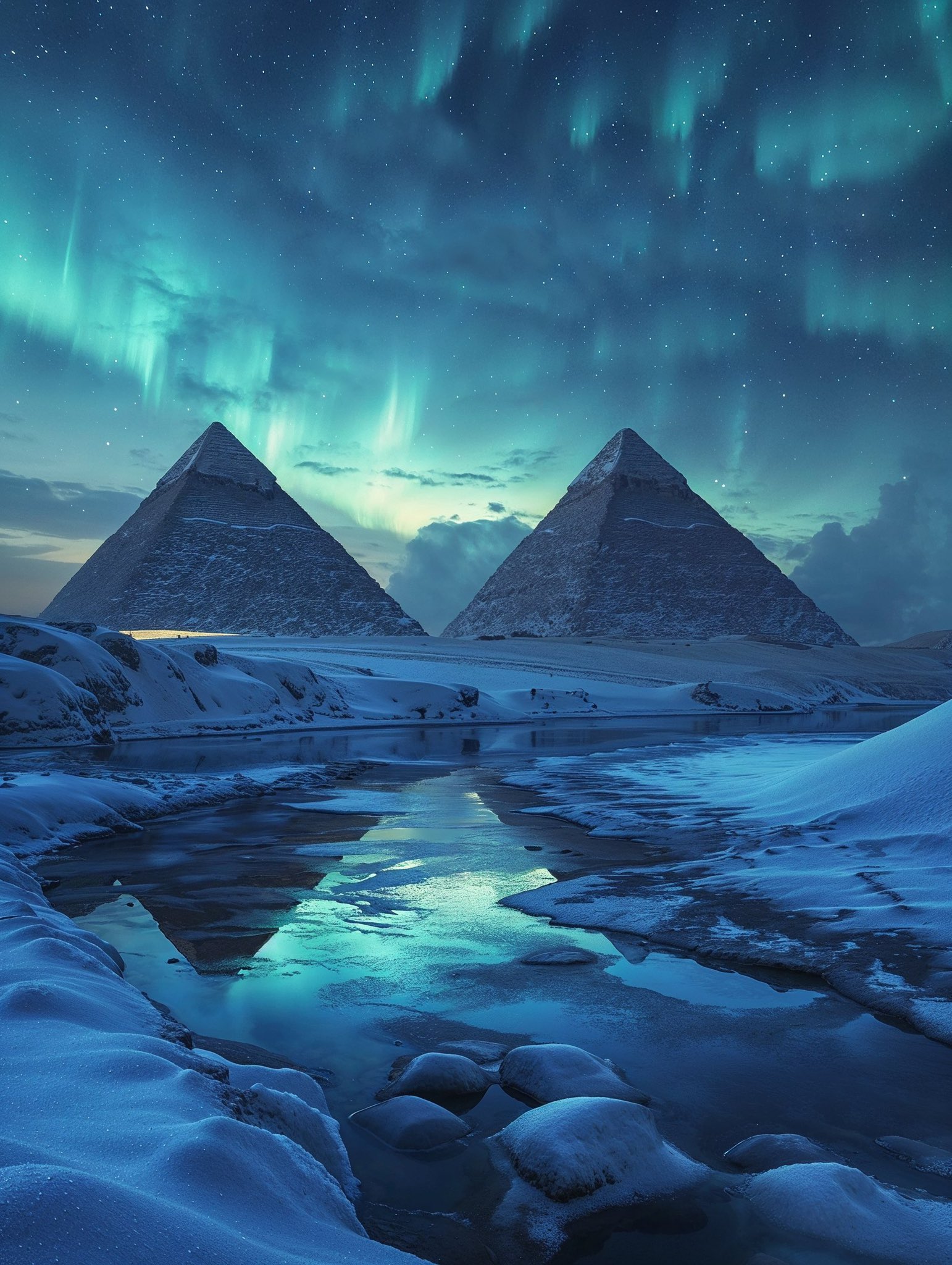 Midjourney v6 Finally Achieves Winter Scene Rendering