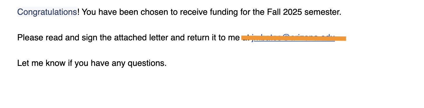Securing Scholarship Funding for Education and Future Startup