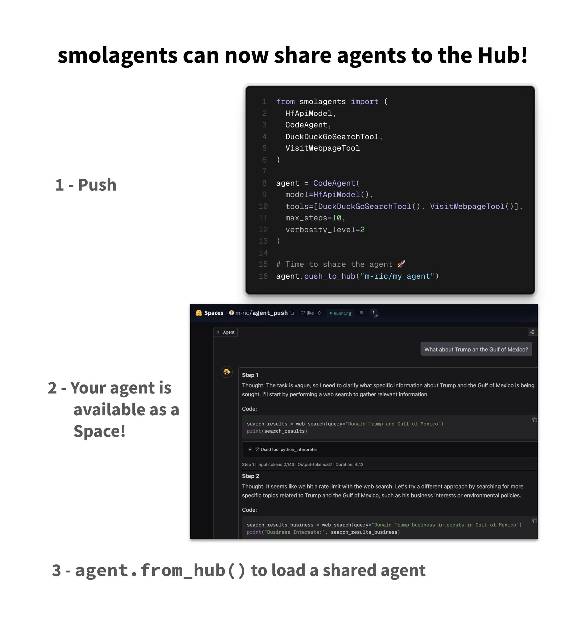 New smolagents Feature Enables Sharing AI Agents with Chat Interface