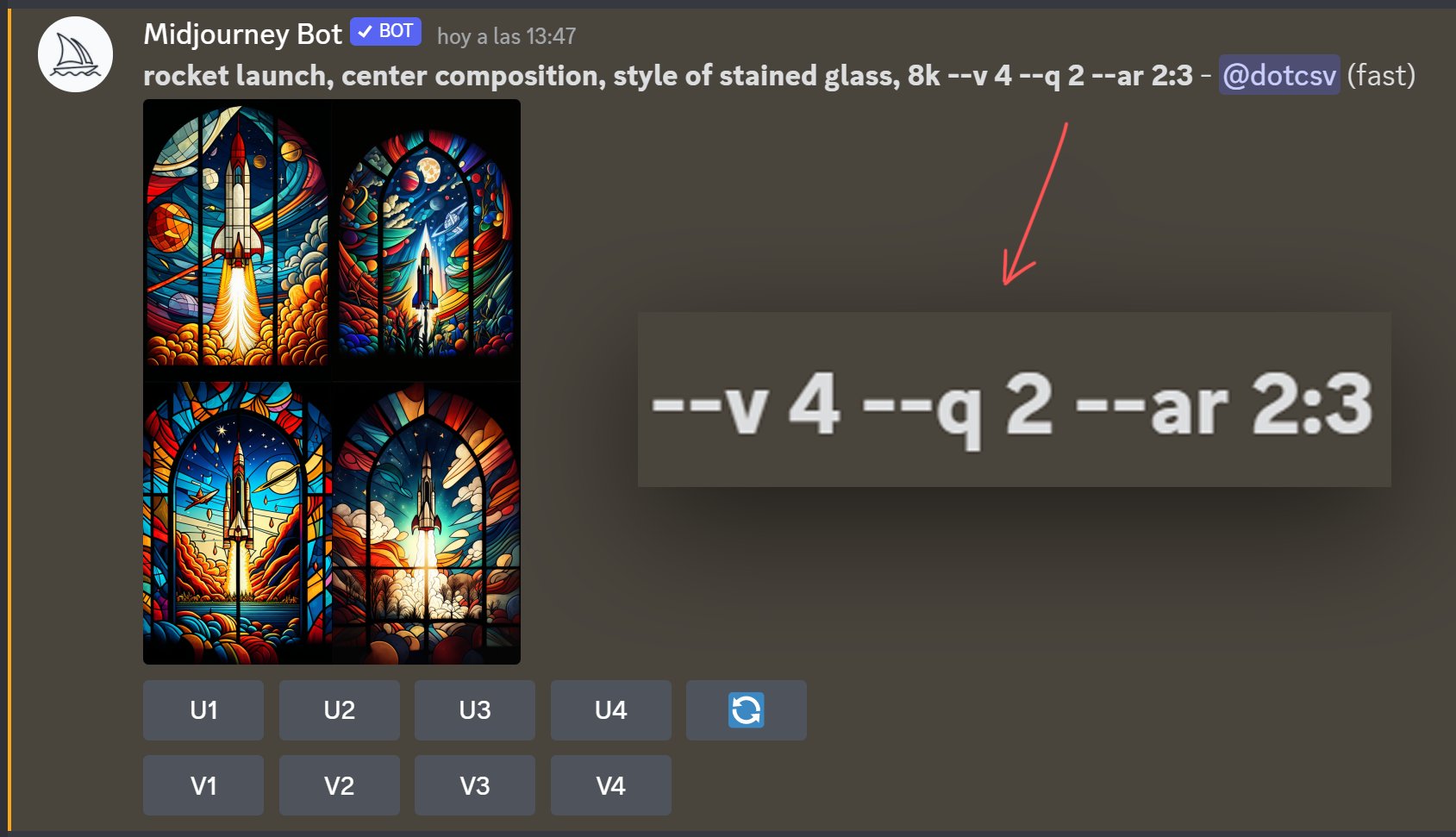 Midjourney Basic Parameters: Version Quality Aspect Ratio