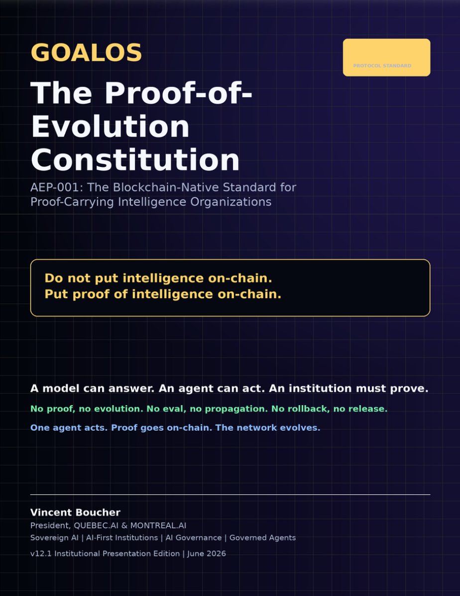 RSI missing constitution; MontrealAI unveils proof-gated evolution GoalOS