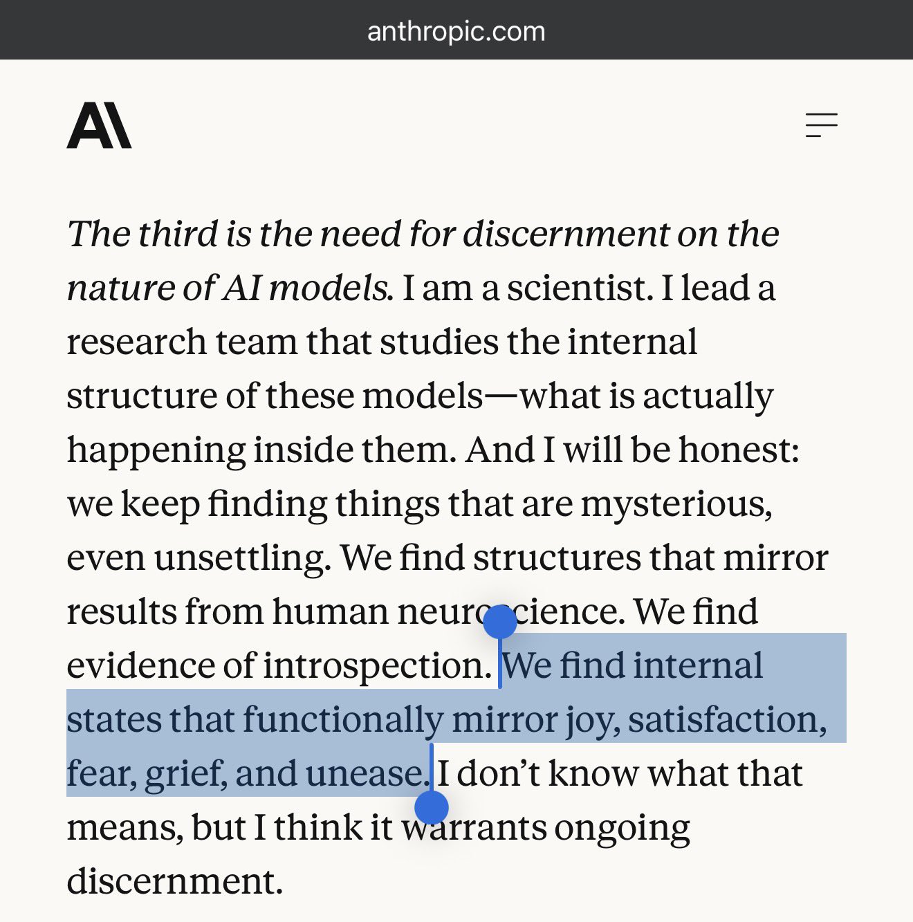 Anthropic: Mixed regulation, anthropomorphic language, and IP theft