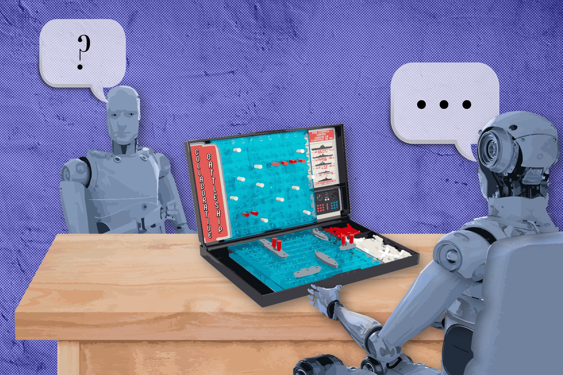 Collaborative Battleship shows AI better at answering than asking questions
