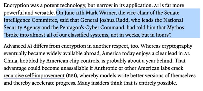 True reason for banning AI Fable and Mythos revealed after NSA breach