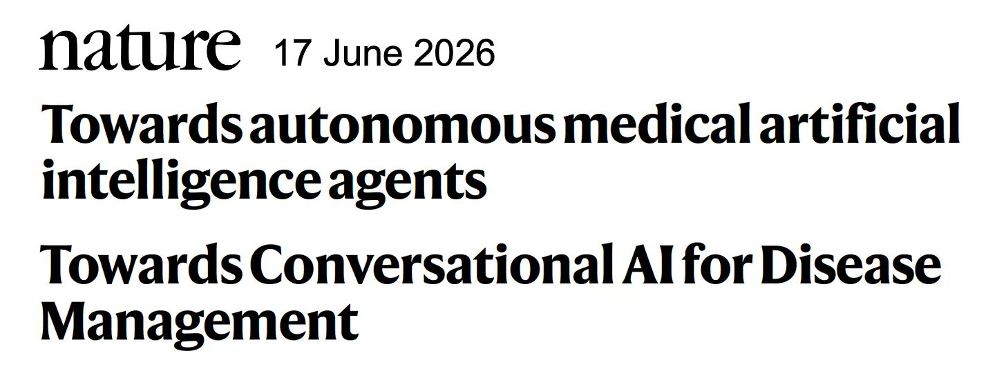 AI in medicine progresses: two promising Nature articles