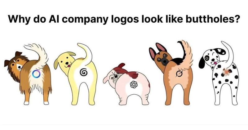 AI logos mirror overpromise versus mundane reality