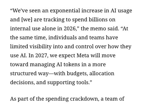 Bad news for Anthropic as Meta cuts token budgets