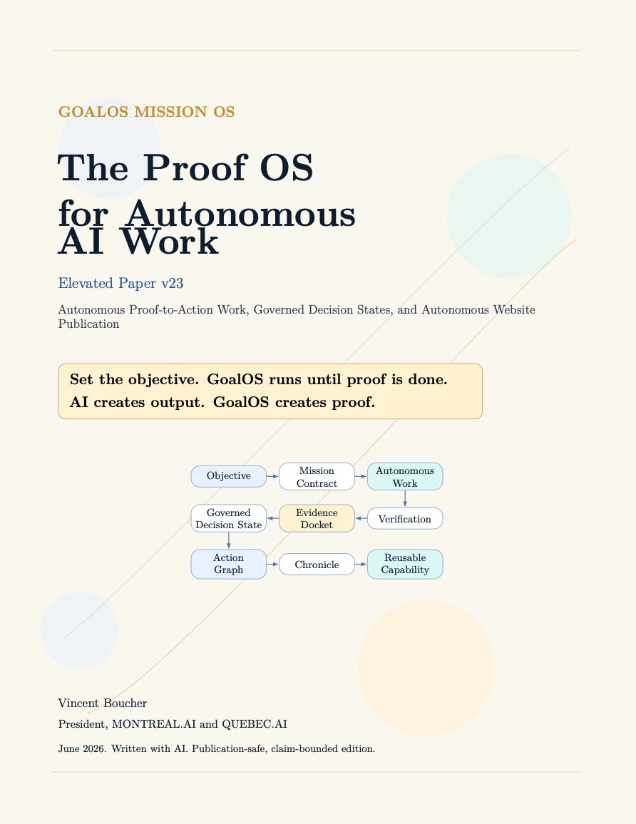 GoalOS Mission OS: The Proof OS for Autonomous AI Work