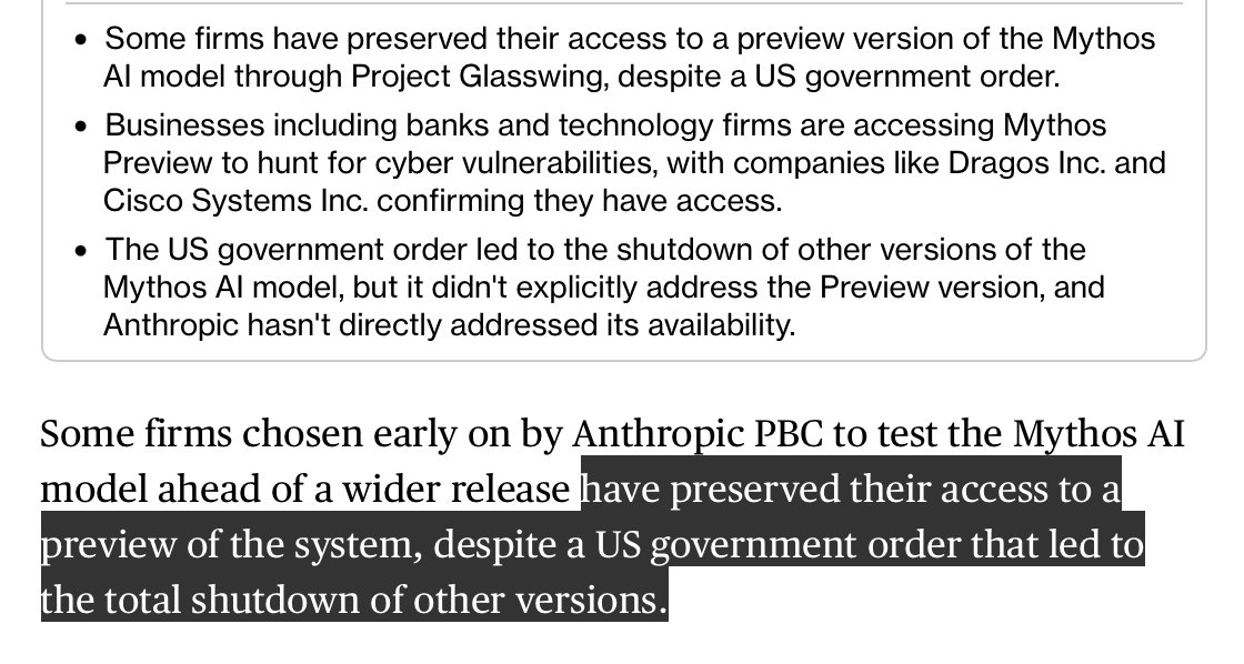Anthropic Mythos: Access Preserved by Early Users via Glasswing