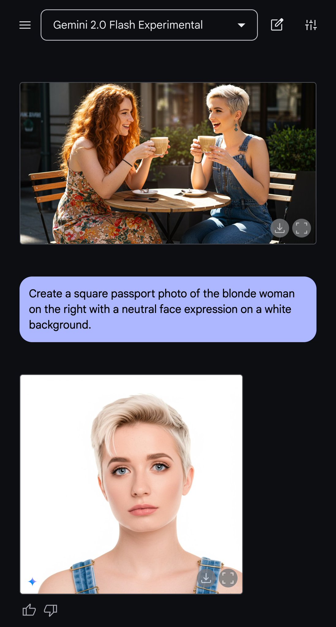 Gemini Flash 2.0 enables instant portrait-style photos
