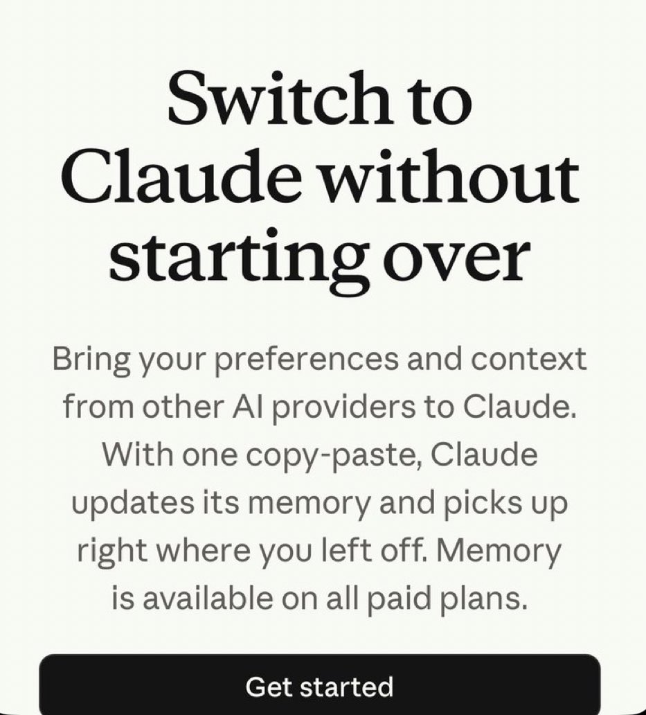 Claude’s import tool allows one-click switch from ChatGPT
