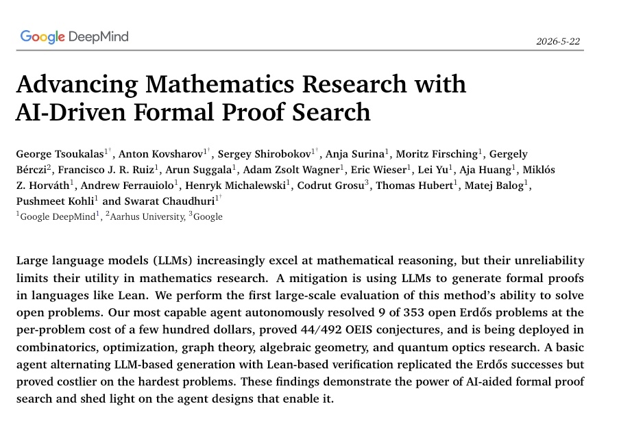 Neurosymbolic work by Swarat et al for Erdos, more quantitative than OpenAI