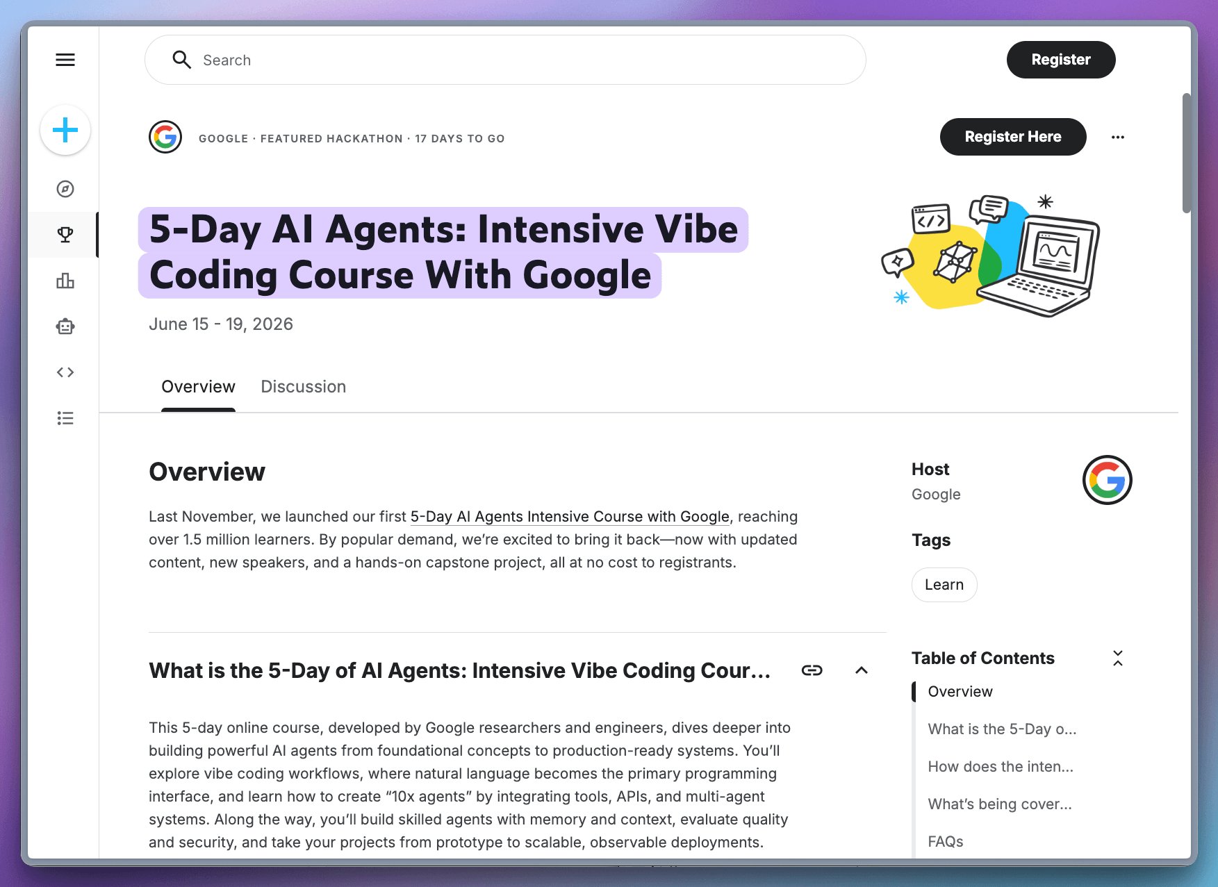 Google’s free 5-day AI Agents course returns with vibe coding