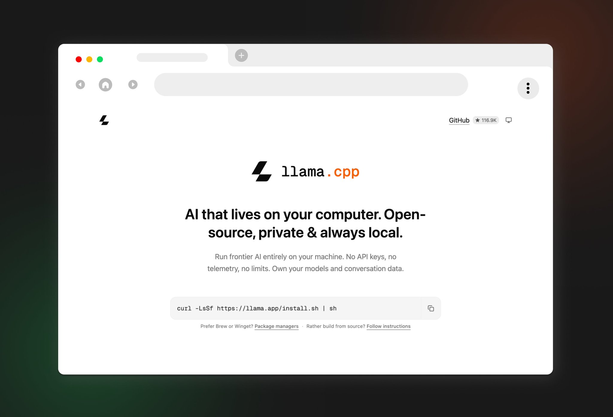 New visual identity and website for Llama.cpp