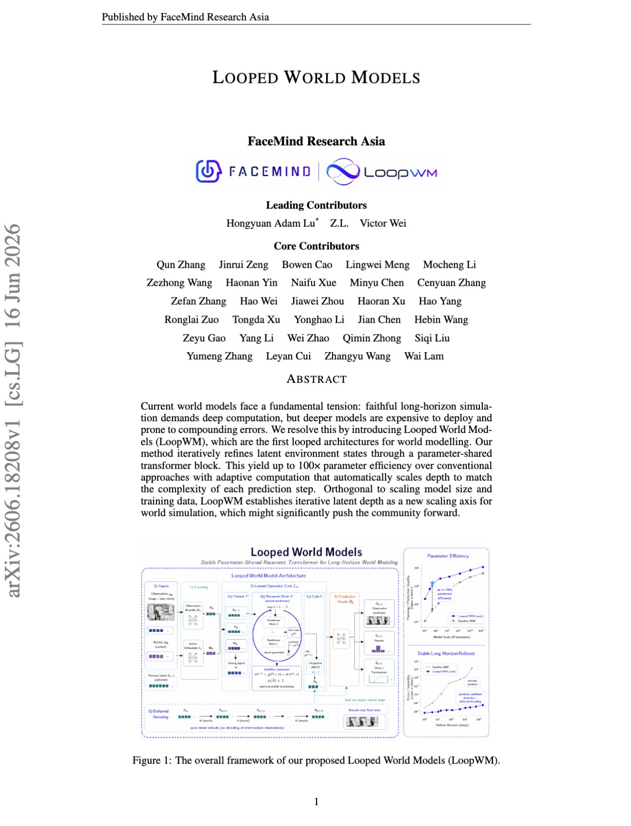 Making Depth Reusable by Looping World Models