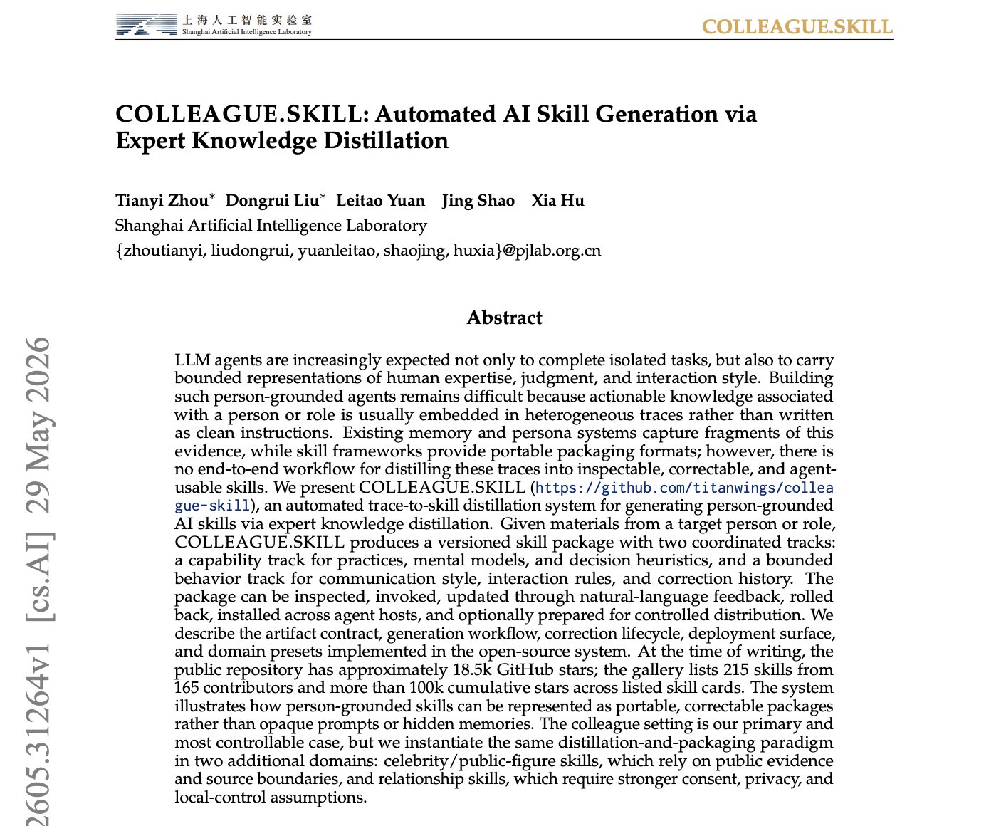 Shanghai AI Lab’s COLLEAGUE.SKILL: Hugging Face’s Top Paper Today