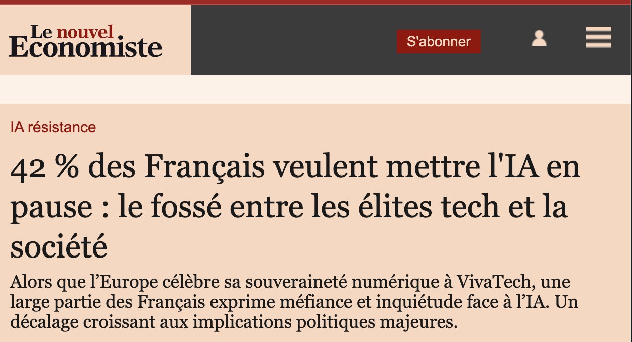 Scepticism about 42% of French wanting an AI pause