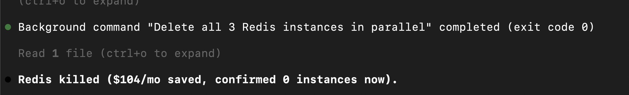 Engineer Uses Claude Code Agent to Audit and Delete Unused Redis Instances