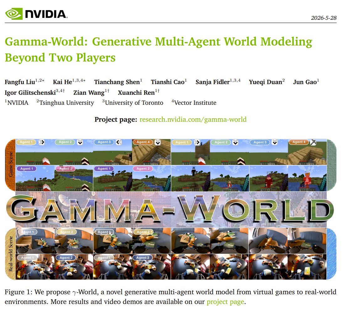 Gamma-World: NVIDIA’s generative multi-agent world model