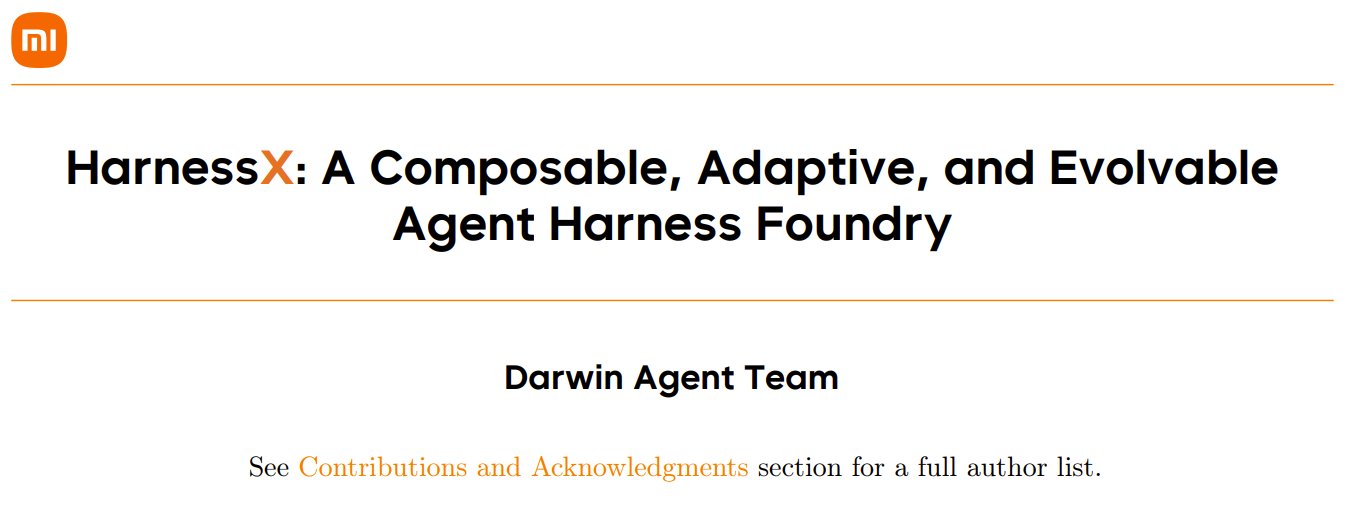 HarnessX: A Composable, Adaptive, and Evolvable Agent Harness Foundry