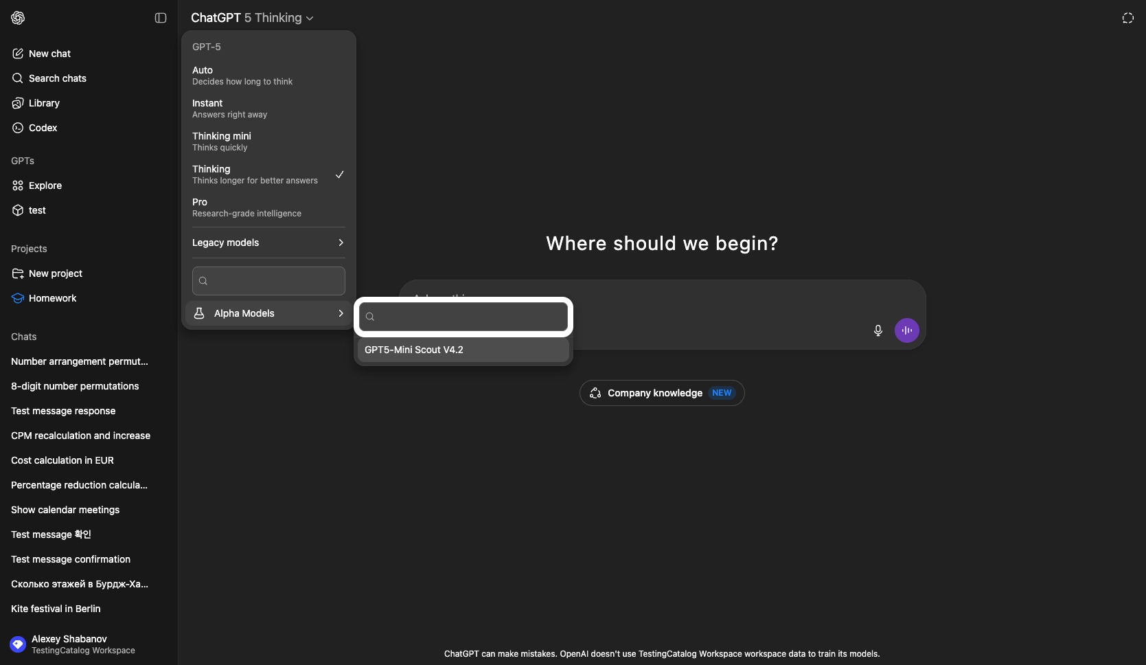 OpenAI testing new GPT-5-mini for business accounts