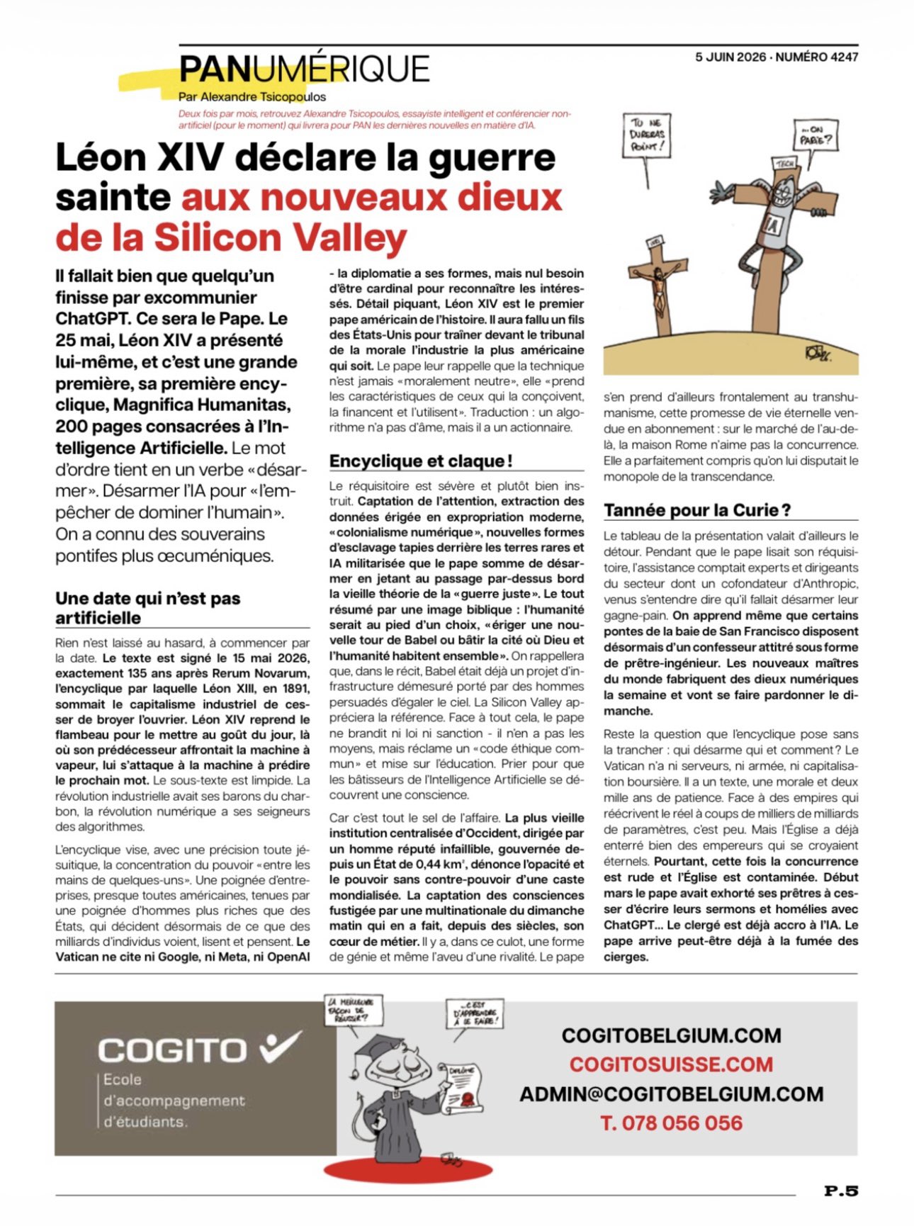 Pope Leo XIV excommunicates ChatGPT, the soulless AI but shareholder