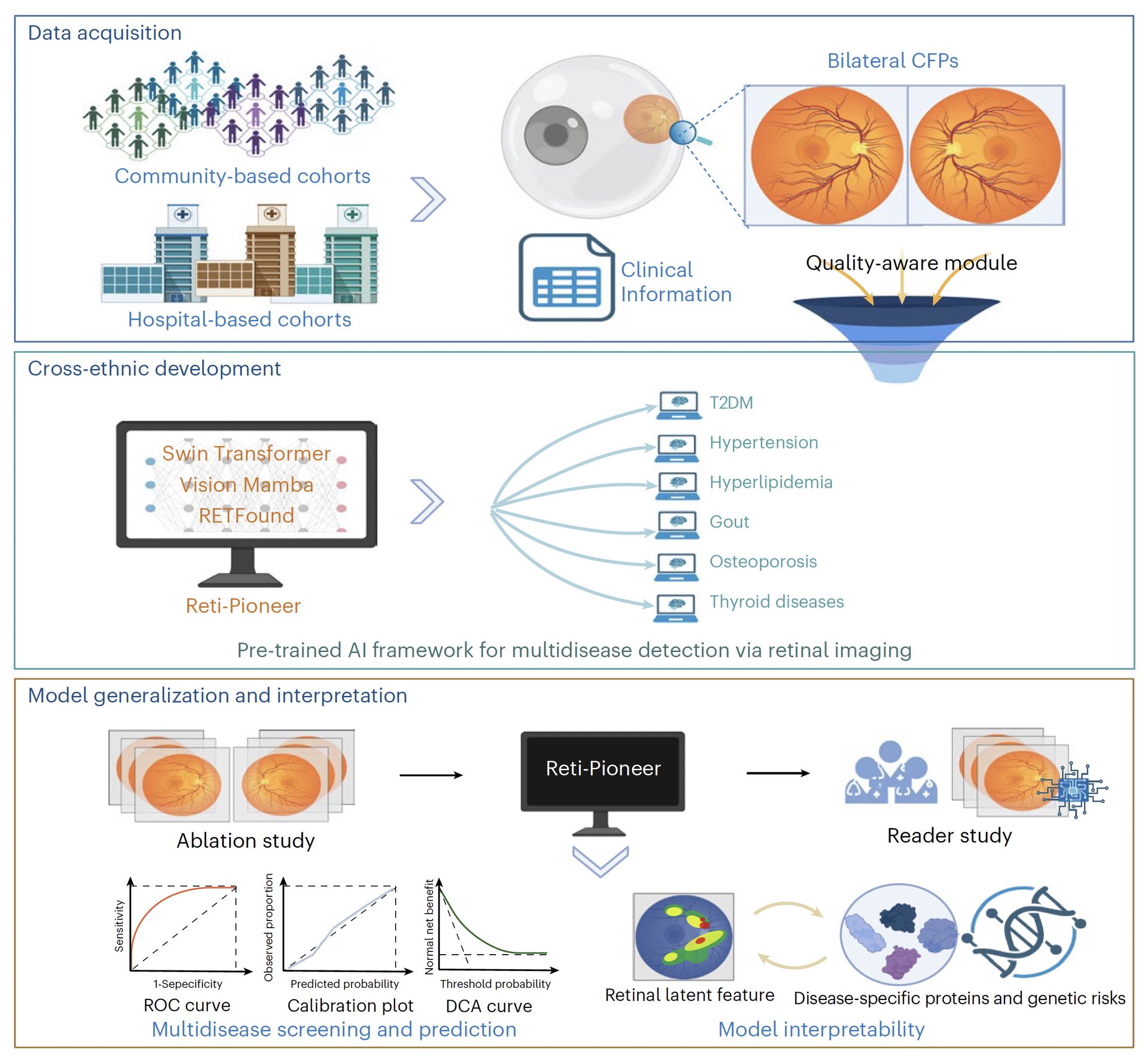 AI tool enables rapid screening for multiple systemic diseases using retinal photos