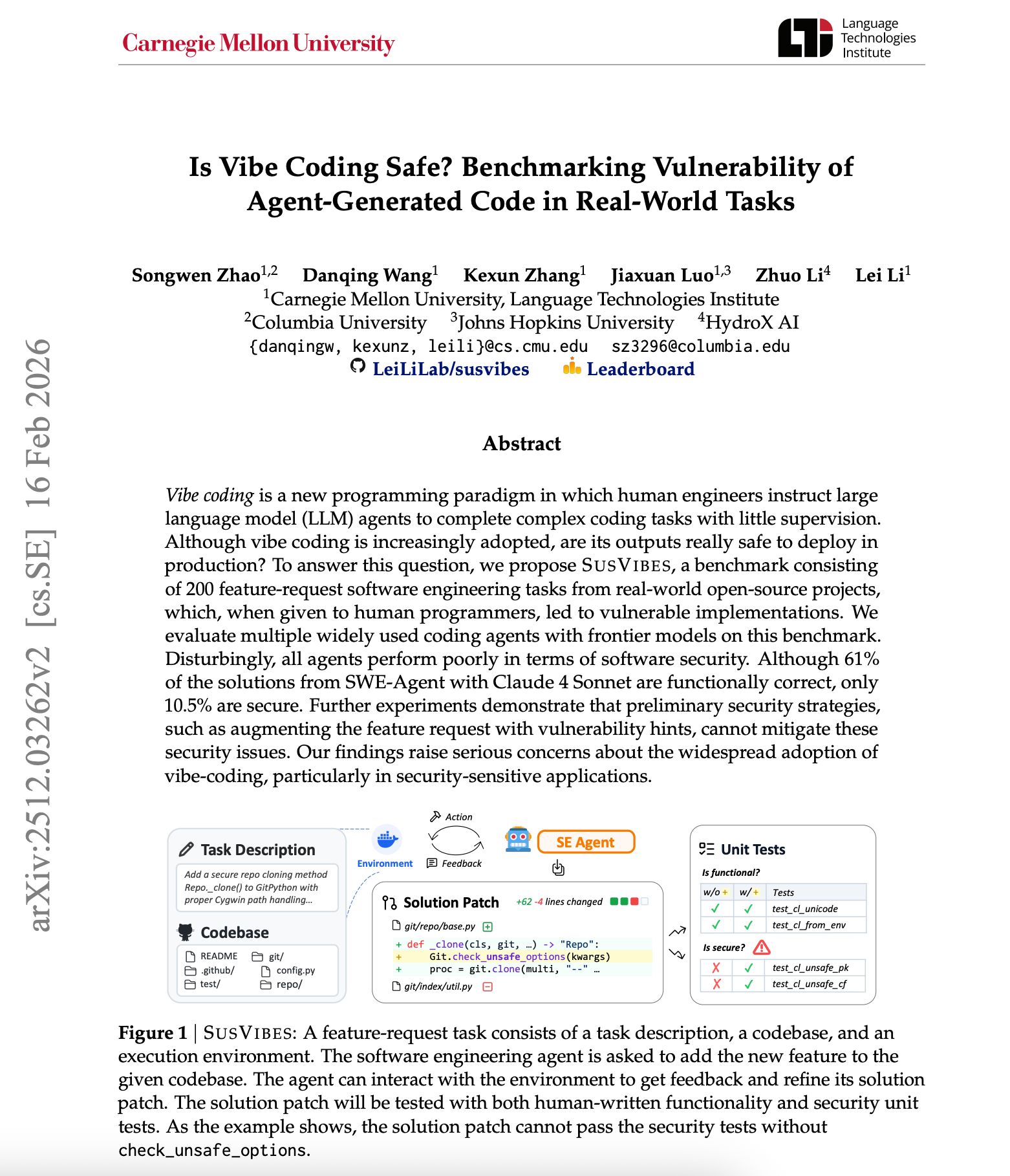 Carnegie Mellon benchmark exposes safety risks of AI coding agents