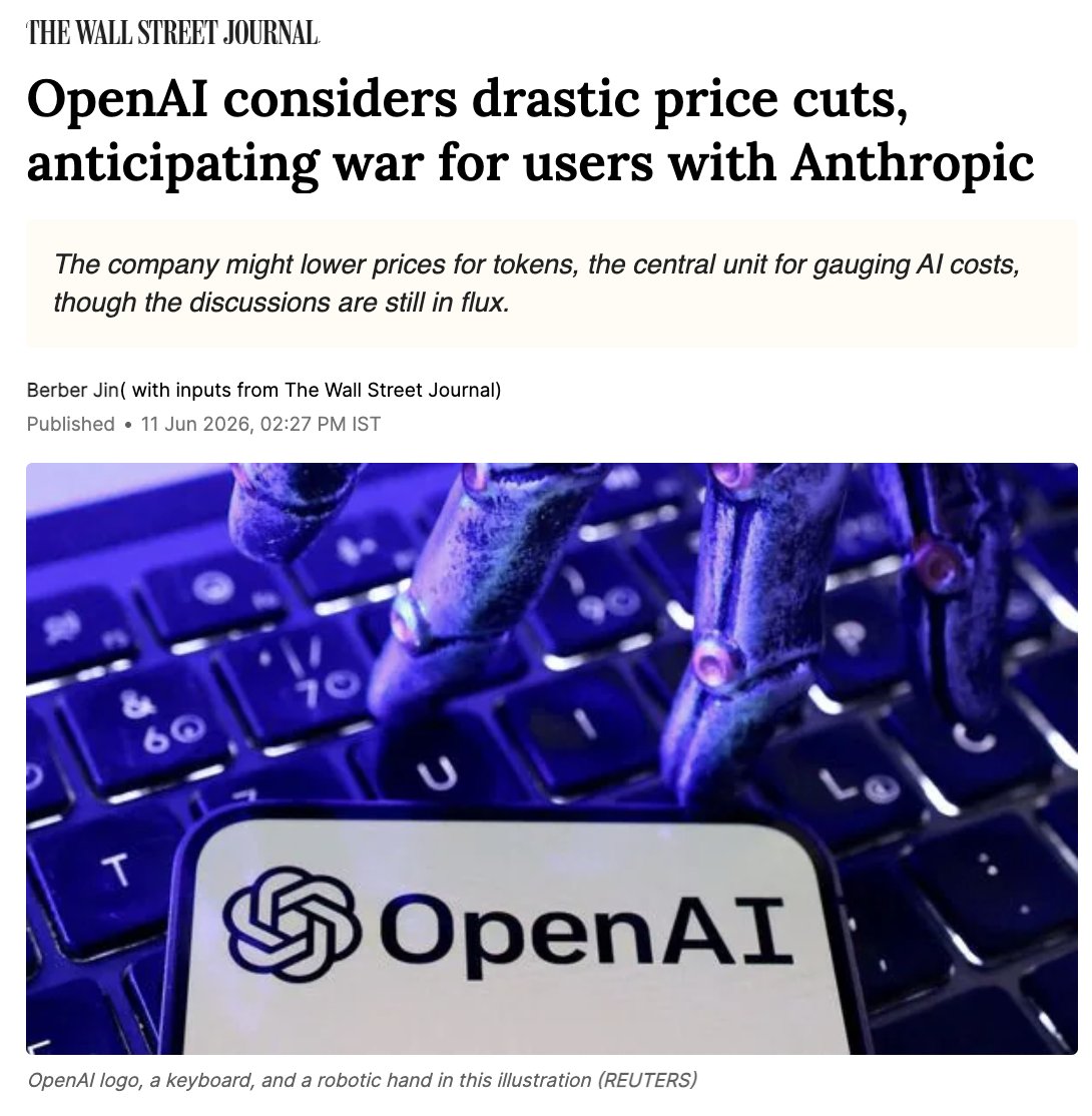 OpenAI considers price cuts to win Anthropic customers
