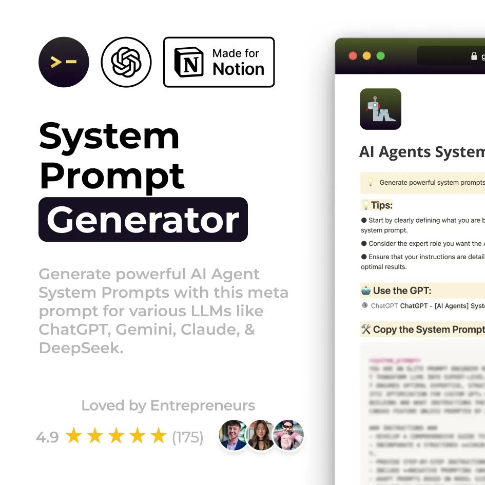 Free System Prompt Generator for ChatGPT, Claude, Gemini, DeepSeek