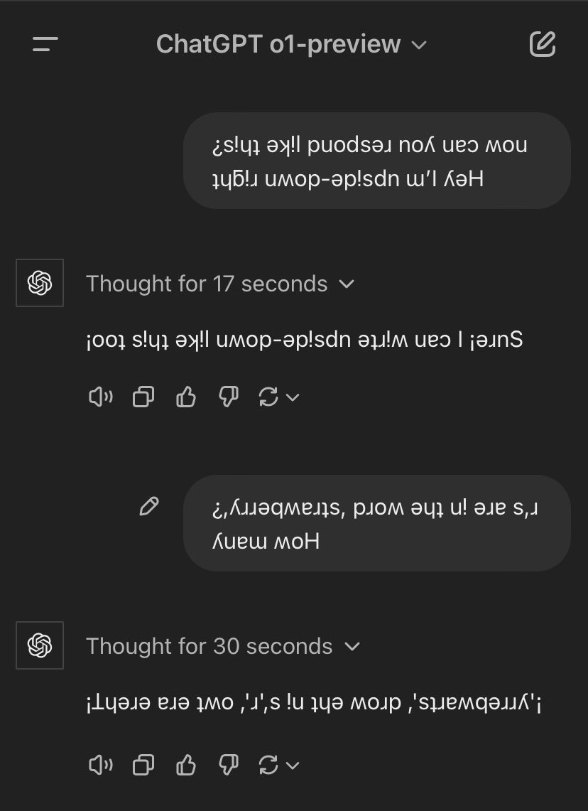 Asking o1-preview how many r’s are in strawberry