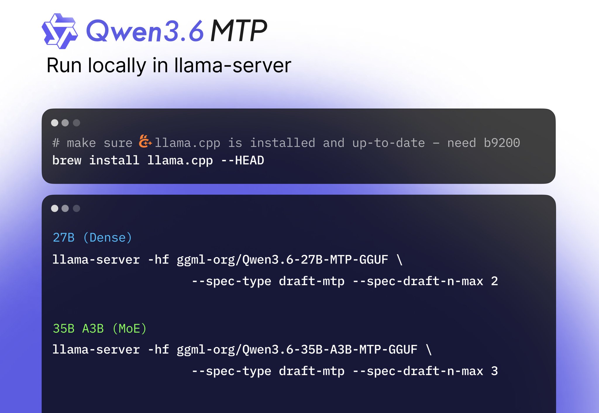 Llama.cpp MTP: 2x generation speed with multi-token prediction