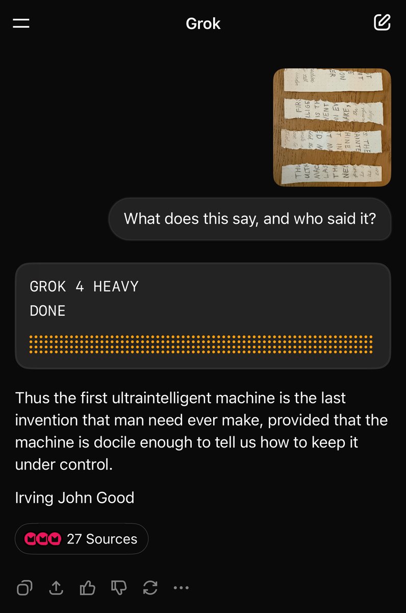 Grok 4 Heavy solves prompt regular Grok 4 fails, takes 26m 45s