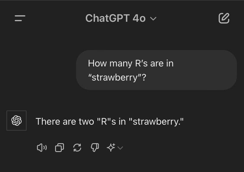 Counting R’s in ‘strawberry’ with chain-of-thought as LLM psychology