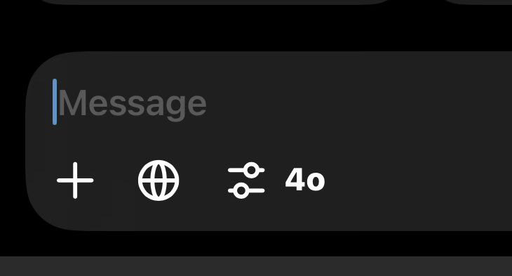 ChatGPT iOS app adds model selector on prompt bar