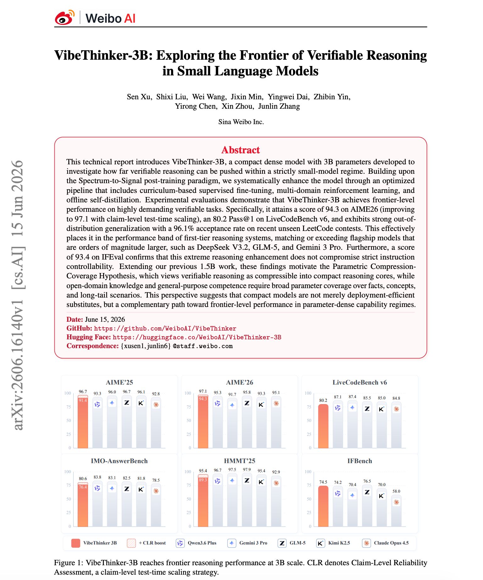 VibeThinker-3B compresses top-tier reasoning into small language models