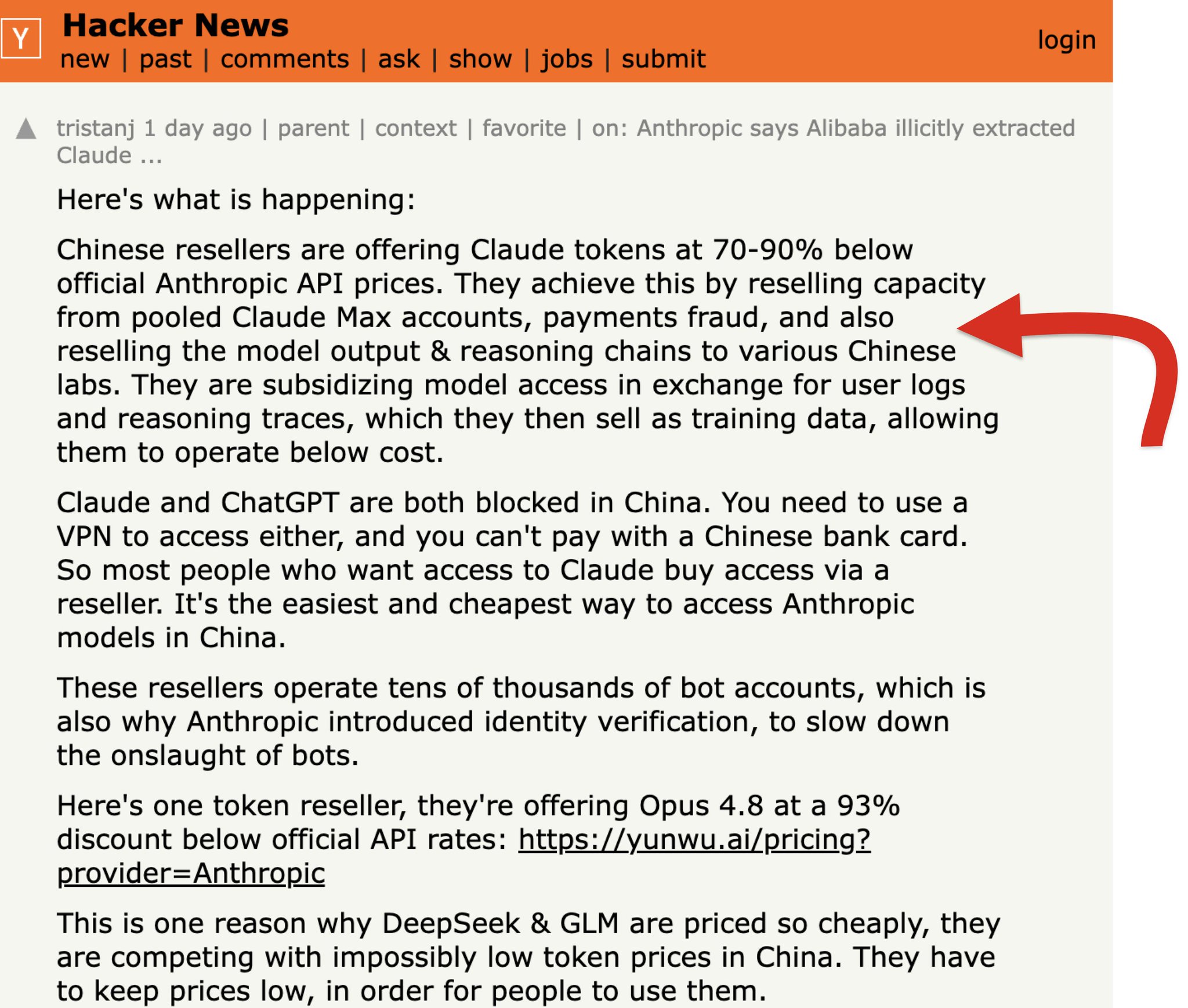 Chinese sellers offer trillions of Claude tokens at 90% discount