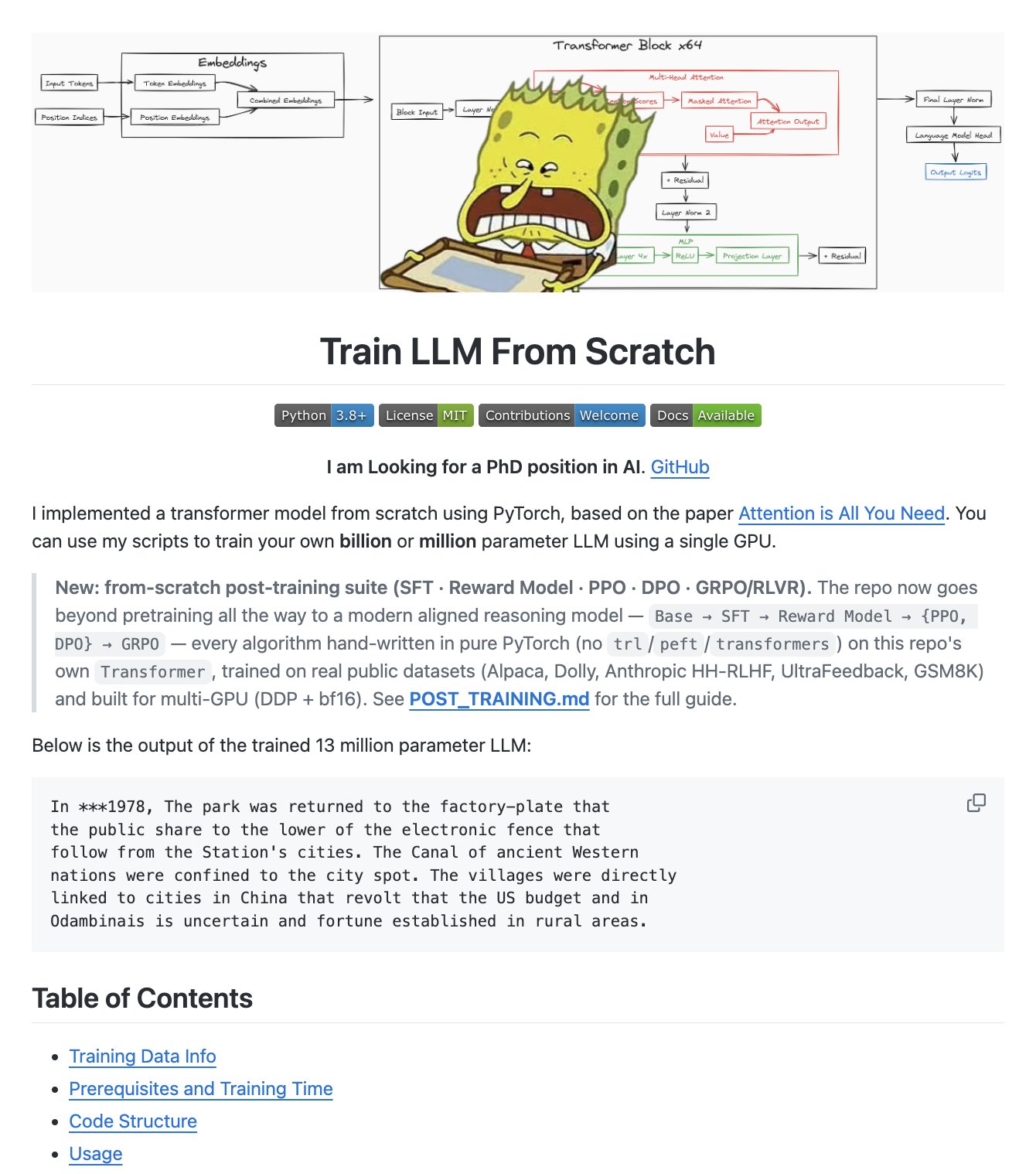 Build a GPT-style transformer from scratch without high-level libraries